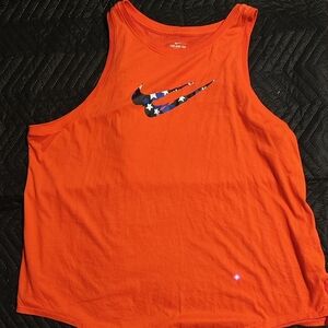 Nike Orange Tank with Star Logo